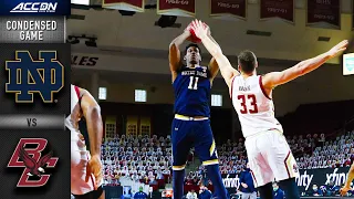 Notre Dame vs. Boston College Condensed Game | 2020-21 ACC Men's Basketball
