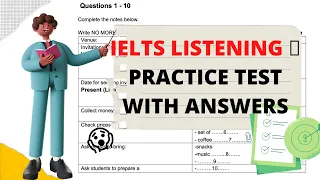 IELTS LISTENING 🎧 PRACTICE TEST WITH ANSWERS, SECTION 1,2,3 ONLY | MUST TRY 🍃 | BC/IDP 🌿