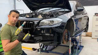 BMW F10 M5 - Removing the Engine in 5 MINUTES - TimeLapse