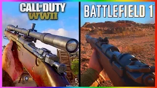 Call of Duty WWII Graphics vs Battlefield 1 Graphics (BF1 vs COD WW2 Graphic Comparison)