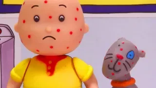 Caillou and Gilbert have CHICKEN POX | Funny Animated cartoons Kids | Caillou Stop Motion