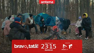 Camping cu peripeții! Tăticii își scot copiii în natură și lămuresc anumite situații