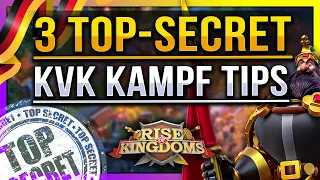 What Pro's need to know! 3 Top-Secret KVK Fighter Tips - save RSS and Speedups - Rise of Kingdoms