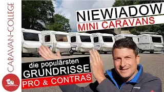 NIEWIADOW MINIWOHNWAGEN I Die populärsten Grundrisse I CARAVAN-COLLEGE