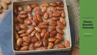 Honey Roasted Almonds | Pan Roasted Almonds | #honeyroastedalmonds