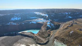 Steinbruch Pechbrunn Teichelberg (kleiner Rundflug)