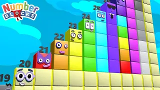 Numberblocks Comparison 1 to 10 20 30 Numberblocks Standing Tall