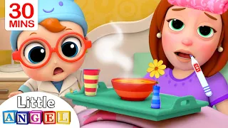 Mommy Got Sick | Sick Song | Little Angel Kids Songs & Nursery Rhymes