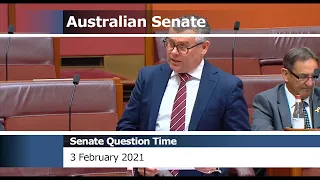 Senate Question Time - 3 February 2021