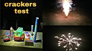 Testing diwali crackers || testing amazing diwali crackers 2018