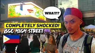 My FIRST IMPRESSIONS of BGC HIGH STREET! 🇵🇭 - [Best place in Manila?]