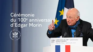 Cérémonie du centième anniversaire d'Edgar Morin