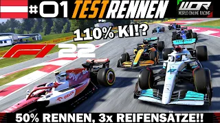 110 KI, 50% TESTRENNEN für den LIGA SAISONSTART in ÖSTERREICH! | F1 22 LIGA VORBEREITUNG Testrennen