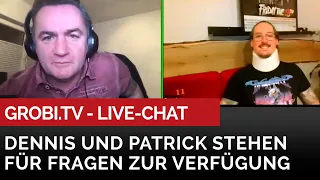 Livestream von GROBI.TV - Dennis und Patrick stehen für Fragen zur Verfügung