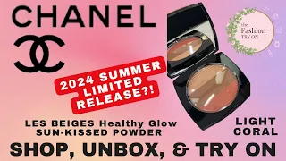CHANEL | LES BEIGES Healthy Glow SUN-KISSED POWDER - LIGHT CORAL  | The Fashion Try On