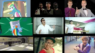 9 Gangnam style parody videos in one!