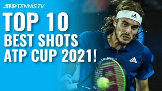 Top 10 Best Tennis Shots & Rallies at ATP Cup 2021!