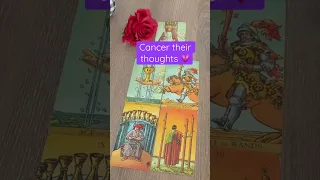 Cancer their thoughts about you right now! #tarot #love #horoscope #zodiac #soulmate #romantic