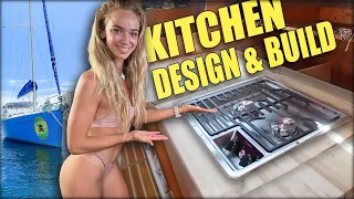 Building a CUSTOM KITCHEN on a SALVAGED BOAT | ep. 23