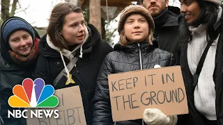 Greta Thunberg joins climate activists in condemned German village