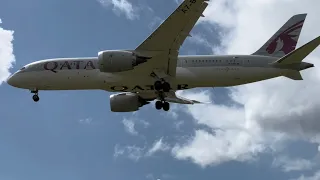 4K QATAR AIRWAYS🇶🇦787-8 DREAMLINER Arrival & Departure Birmingham Airport BHX/EGBB Plane Spotting