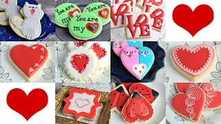 PRETTY DECORATED VALENTINE'S DAY COOKIES by HANIELA'S