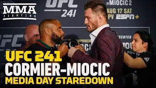 UFC 241: Daniel Cormier vs. Stipe Miocic 2 Media Day Staredown - MMA Fighting