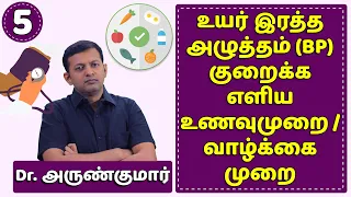 உயர் இரத்த அழுத்தம் (BP) அருமையாக குறைய எளிய உணவுமுறை | Hypertension – diet plan | Dr. Arunkumar