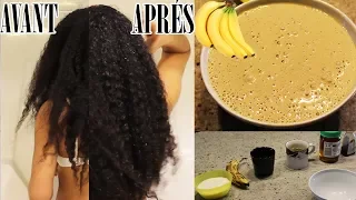 Recette naturel maison à la banane pour cheveux secs et cassants