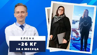 Елена -26 кг за 4 месяца. Как похудеть если набираешь на стрессах?