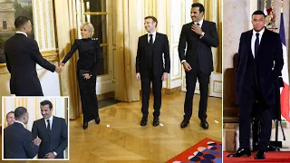 Kylian Mbappe Presidential Welcome by French President Macron & Emir of Qatar