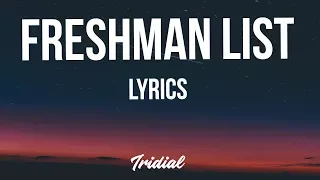 NAV - Freshman List (Lyrics)