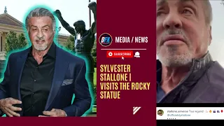 Sylvester Stallone | VISITS Rocky Statue
