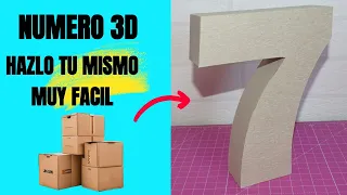 Crea tu Propio Número 3D: Tutorial con Materiales Reciclados