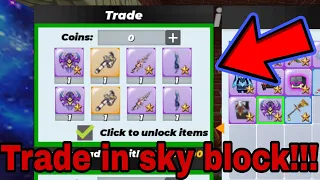 Trade in Sky block blockman Go 🤯 | trying to get rich day 27