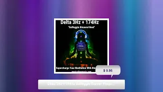 Delta 3Hz + 174Hz Solfeggio Carrier Frequency Binaural Beat Audio