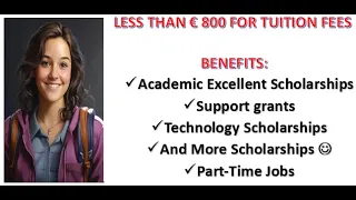 Scholarships For International Students (No Test Scores) | Work While You Study | No GRE,GMAT