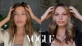 I followed Hailey Bieber’s Vogue makeup routine…i don’t know how to feel