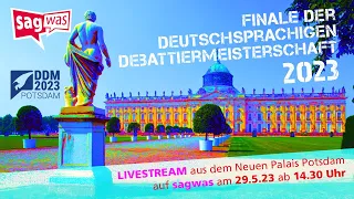 Finale der Deutschsprachigen Debattiermeisterschaft live aus Potsdam