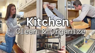 KITCHEN CLEAN & ORGANIZE | PRACTICAL KITCHEN ORGANIZING and STORAGE SOLUTIONS