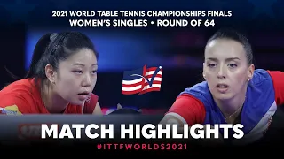 Zhang Lily vs Andrea Todorovic | 2021 World Table Tennis Championships Finals | WS | R64