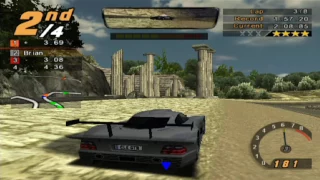 Need for Speed: Hot Pursuit 2, 8 Laps Calypso Coast II - Mercedes CLK GTR