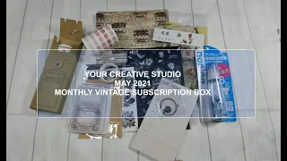 Unboxing - Your Creative Studio May 2021 Vintage Subscription Box