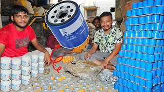 How Car Oil Filters Are Manufactured In A Local Factory