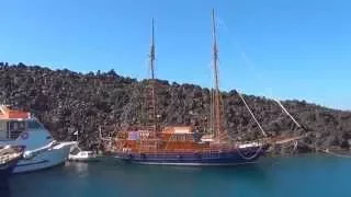 Восхождение на вершину вулкана Санторини. Climb to the top of Santorini volcano.