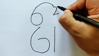 How to Draw a Dog From Number 61 62 | How to Draw Cute Dog Step by Step for beginners | V P DRAWING