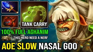 100% Full Aghanim 1v5 AoE Slow Tank Carry Bristleback Mid with Insane Max Quill Spray Damage Dota 2