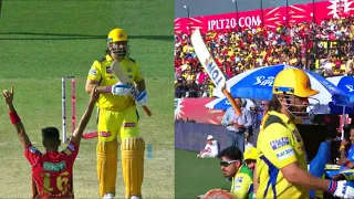 MS Dhoni threw his bat in anger after getting out on golden duck of Harshal Patel ball | CSK vs PBKS