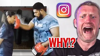 Olympic Boxer Reacts to Stupid Boxing Training Videos