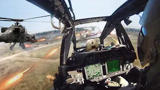 US AH-64 Gunner Fires Scary Ammunitions During Insane Air Exercise